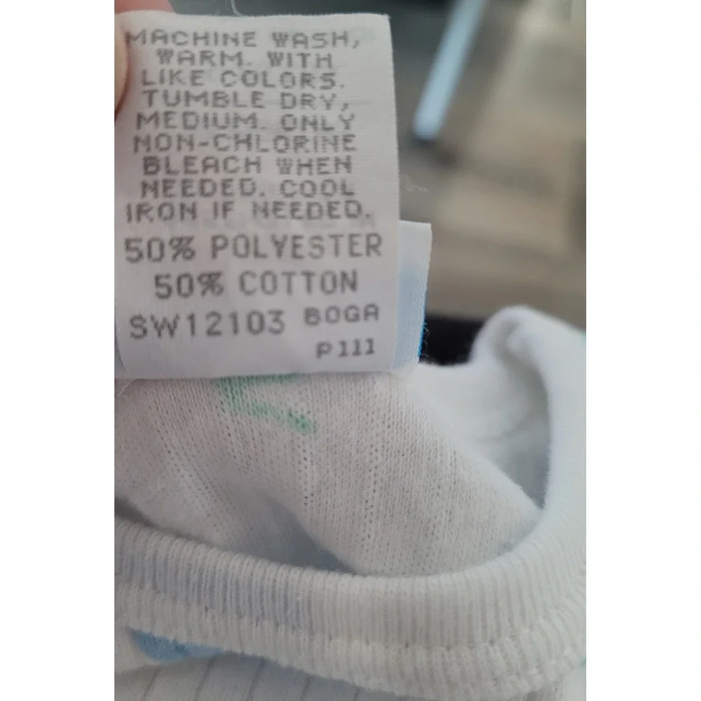 Vintage Carters Baby Blue Bunny Cloud Ribbed Tank Bodysuit 18 Months‎ #5